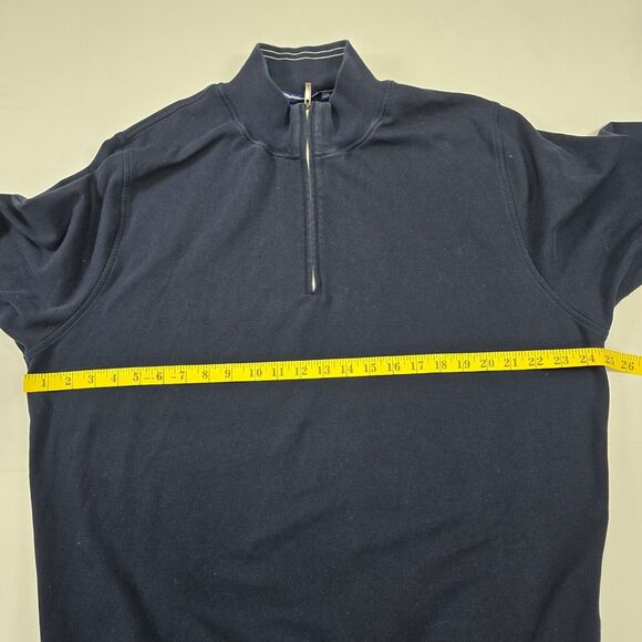 Footjoy Men's Blue Quarter Zip Pullover Shirt Performance Stretch Size 2XL - Picture 7 of 9